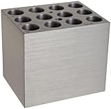 Benchmark Scientific BSW15 Aluminum Dry Bath Heating Block for Digital Dry Bath Incubator, 12 x 15mL Centrifuge Tubes Capacity