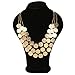 Kikole Statement Choker Necklace Coins Multilayer Bib Chain Necklace Jewelry for Women