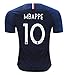 Redrun 2018 National Soccer Team France Mbappe 10 Home Men's Jersey Color Blue