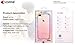 iPhone 7 Plus Case,Comma [Polka Crystal Series] Original Swarovski Element Hard [PC Transparent] Case for iPhone 7 Plus Case (Rose Gold Polka)