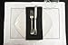 Hemstitch Dinner Napkins Black 1 Dozen