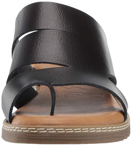 Blowfish Women's Okra Sandal Black Dyecut 10 Medium US