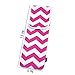 BCP 15 x 5 Inches Hot Pink Color Bold Chevron Water-resistant Neoprene Curling Iron Holder Flat Iron Curling Wand Travel Cover Case Bag Pouch