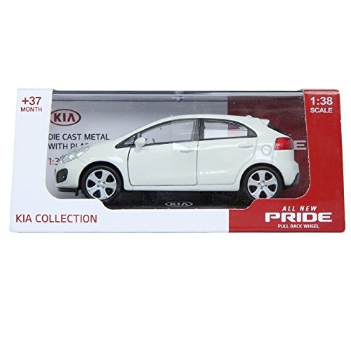 Pino B&d Kia All New Pride 1:38 Diecast Miniature Display Front Door White