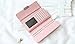 RFID Wallet Womens - Security Credit Card Protector Blocking Wallet Card Organizer Card Holder Protection (Pink Coral)