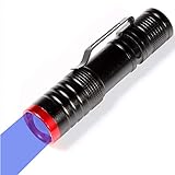 UV Blacklight Flashlights with Adjustable Focus 395 NM Handheld Detector for Dry Pets Urine Stains Bed Bug(AA Battery)