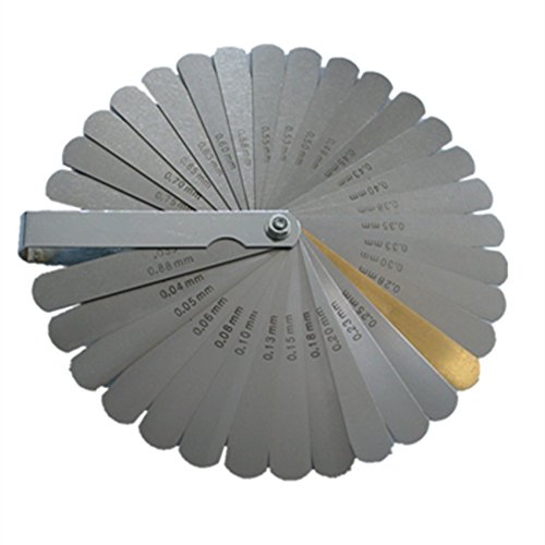 LovesTown Master Feeler Gauge Gap Measure 32 Blade Gap Measuring Tool