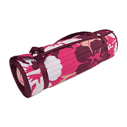 ADI American Dawn Outdoor Living Rolled Beach Mat, Purple/Pink Floral