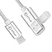 ATool Lightning Cable,Apple 2pcs 10ft Nylon Braided USB Coppery Cord Charging Cable for iPhone SE, 6s, 6s Plus,6, 6 Plus, 5S, 5C, 5, iPad Mini, Air, iPad5, iPod, Silver