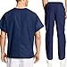 Cherokee Mens Workwear Scrub Set Medical/Dentist Uniform V-Neck Top & Cargo Pant (Navy, Medium)