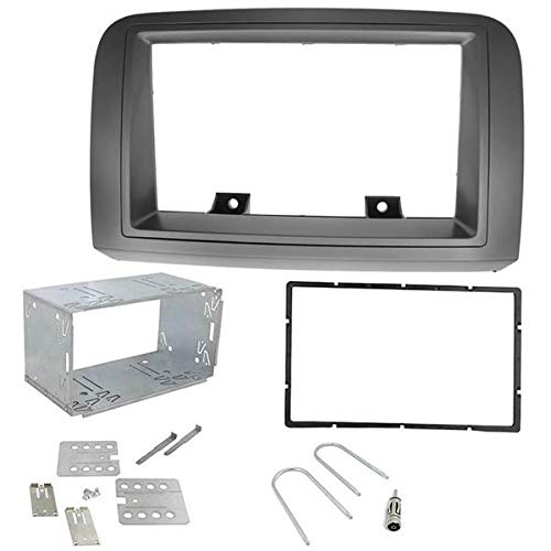 Sound-way - 2 DIN in dash car stereo adapter mounting fascia kit compatible for FIAT Croma 2005-2010 - KA11-685b