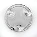 iDesign Gia Metal Suction Shower Shaving Mirror for Bathroom, Vanity, Bathtub, Wall, 5.75