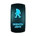 STVMotorsports® Laser Blue Rocker Switch Sasquatch Lights 20A 12V On/Off LED Light