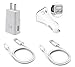 Samsung Galaxy S8 / S8 Plus Adaptive Fast Charger Type-C 2.0 Cable Kit by RKINC - {1 Wall Charger+ 1 Car Charger + 2 Type-C Cables} Adaptive Fast Charging dual voltages for up to 50% faster charging!