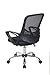 Bonum Black Mid-Back Mesh Fabric Swivel Office Chair Adjustable Desk Chair Home Office Chair with Mesh Padded Seat and Armrest