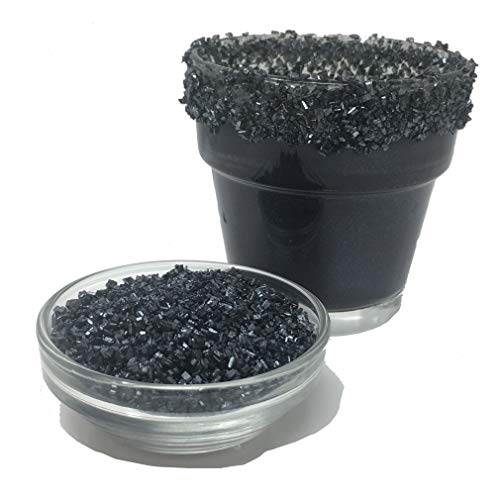 Snowy River Black Cocktail Sugar - Kosher Certified Naturally Colored Black Pearl Cocktail Rimmer (Large Crystal) - Thumbnail 5