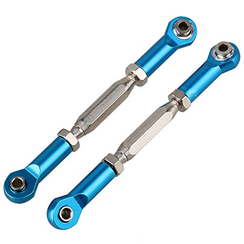 2pcs Servo Link(Al.) for TRAXXAS Slash 4X4 HQ 727 Slash Short Truck SLA013 Aluminum Alloy (Blue) - Thumbnail 3