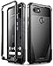 Google Pixel 3 XL Case, Poetic Guardian [Scratch Resistant Back] Full-Body Rugged Clear Hybrid Bumper Case with Built-in-Screen Protector for Google Pixel 3 XL Black