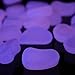 Alan Stone 100pcs Glow in The Dark Pebbles, Glow Pebbles Gravel Rocks Stones,Glow in The Dark Gravel Pebbles for Fish Tank Aquarium Walkway Garden Gifts Decoration,305g/0.67lbs, Rose Color
