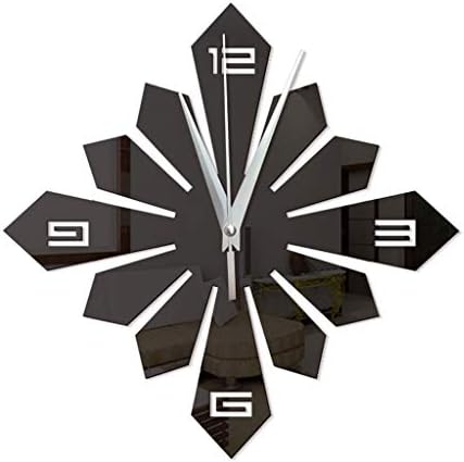 Modern Large 3D DIY Mirror Surface Art Wall Clock Sticker Home Office Room Decor