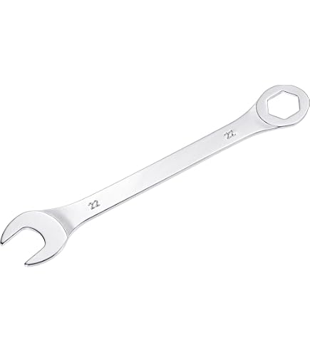 Uxcell 22mm Open-End Rotary Tool Wrench – 2-Pack, Carbon Steel, Zinc Plated, 153mm Length, For Grinders & Power Tools