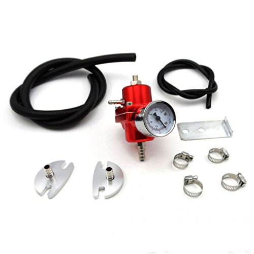 Buy Universal 0140 PSI Adjustable Fuel Pressure Regulator Gauge Hose