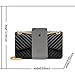 Women Fashion Shoulder Bag Jelly Clutch Handbag Quilted Crossbody Bag with Chain - Black