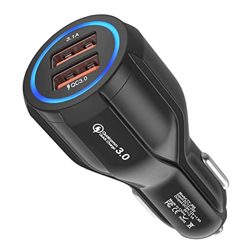 Hoppac Caricatore,2 Porte Caricabatteria Da Auto,Quick... en promo sur Amazon