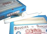 Bougies La Francaise Box of 20 Traditional Trouees Dripless Candles
