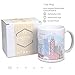 Vastigo 11 Oz. Ceramic Mug with Top Cities in America | Full-Color Sublimated Design | Comes in Gift Box (Chicago)