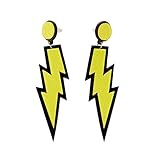 ZeroShop Women Fashion Retro Neon Lightning Earrings