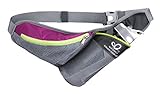 WATERFLY Running Belt Waist Bag with Water Bottle Holder for Phone 5.5 inch iPhone 6 Plus / Outdoor Sports Pack Pouch for Running Hiking Walking Cycling