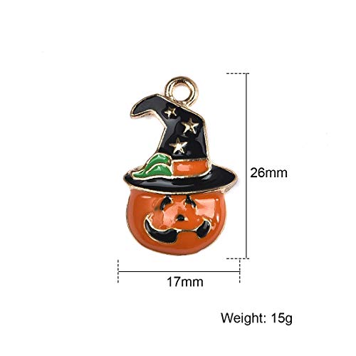 Halloween Decorations Charms Pendants for Crafting DIY Necklace Bracelet Mixed Wholesale 15Pcs
