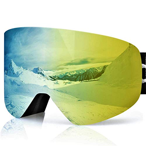 devembr OTG Ski Goggles PRO, Snowboard Goggles Anti-Fog, Magnet Interchangeable Lens, UV Protection, Helmet Compatible for Men & Women, Snow Goggles with Hard Case, Skiing Snowmobile Skating, VLT 21% - Thumbnail 7