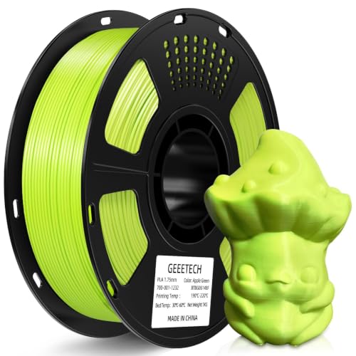 Geeetech PLA 3D Printer Filament 1.75mm, Apple Green at Amazon