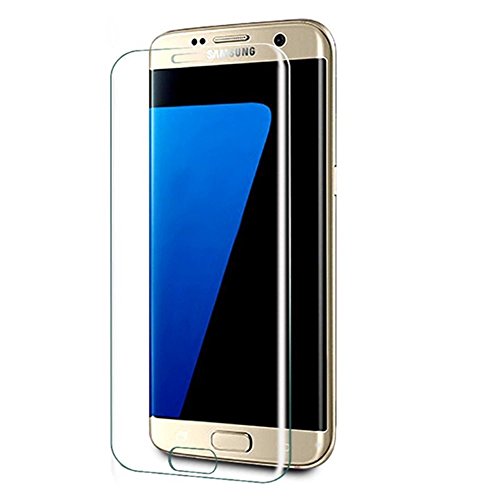 Samsung Galaxy S7 Edge Panzerglas, Samsung Galaxy S7 Edge Schutzfolie, 9H Displayschutzglas Full Screen (Klar) Touch Echtglas + Hülle transparent für Samsung Galaxy S7 Edge