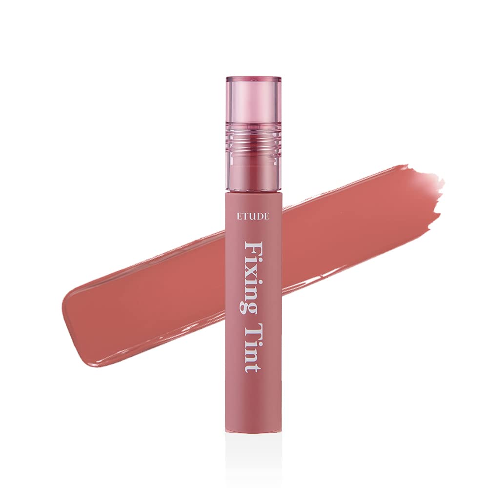 Etude House Fixing Tint 4g | Long Lasting, High Pigmented Liquid Lipstick, Lip Stain, Waterproof, Lightweight matte finish, Full Coverage (#08 Dusty Beige) — image 1