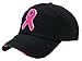 Funky Junque Women’s Breast Cancer Awareness Pink Ribbon Logo Hope Shredded Baseball Hat Cap