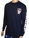 FDNY Long Sleeve Officially Licensed Keep Back 200 Feet T-Shirt Navy