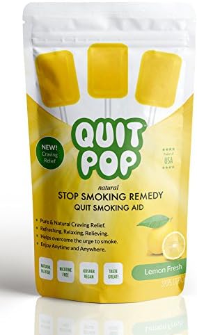QuitPop / Natural Stop Smoking Remedy &amp; Quit Smoking Solution To Help Reduce Cravings &amp; Replace Smoking / Safe &amp; Easy Way To Quit (3 Pack, Lemon Fresh)