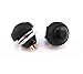 yueton Pack of 10 Color Black Flush Mount Momentary On Off Reset Push Button Switch Round Toggle Switch for Car Boat