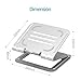 YW YUWISS Laptop Stand for Desk Table Aluminum Laptop Holder Riser Compatible with Mac MacBook Pro/Air and Other 10 to 15.6 inch Notebook Desktop Computer (Silver)thumb 4