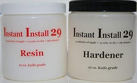 Instant Install 29 20 Oz Knife Grade Epoxy Kit Simple Stone Crack