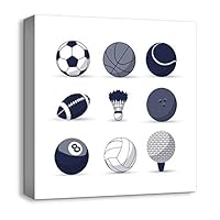 Canvas Wall Art Cartoon Picture Canvas Prints Home Artwork Decoration for Kids Bedroom Bathroom - 12x12 inches