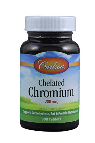 Carlson Chelated Chromium 200 mcg 300 Tablets