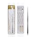BEYELIAN Eyelash Extension Tweezers, Professional Lash Tweezers for Isolation and Classic Lashes, Stragiht Tip Stainless Steel Tweezers ST-11