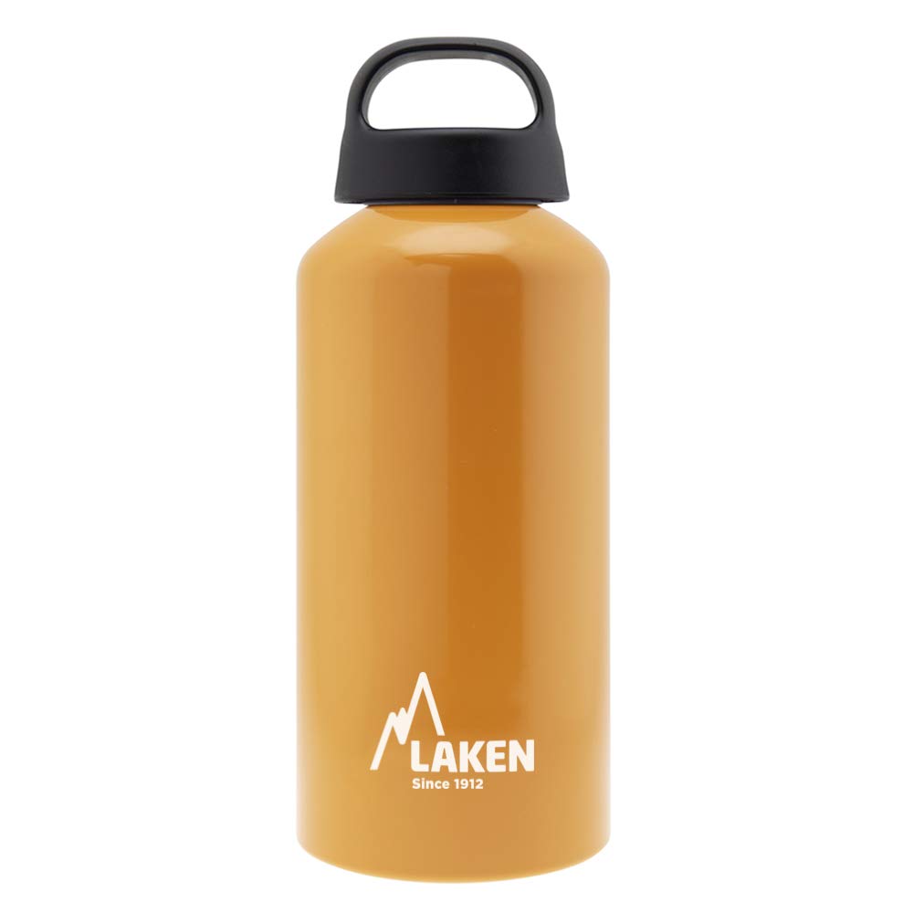 Laken Unisex - Adult Classic Aluminium Orange 0.6 Litre, BPA Aluminium Drinking Bottle, PBA