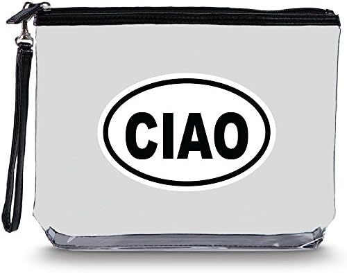 Squeeze Pod Clear Toiletry Bag with Hang Strap - Durable for Travel, Stands Up, Larger than Quart Size Bag - 10 Destinations Available - CIAO Limited Edition
