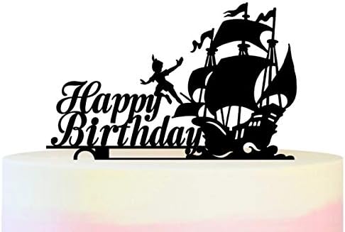 Amazon Jptc0223 お誕生日おめでとうピーターパン船 Happy Birthday Peter Pan Ship アクリル製 ケーキトッパー カップケーキトッパー ケーキスティック 結婚式 誕生日 パーティー 装飾用品 アクセサリー 11本 デコレーションツール オンライン通販