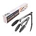 GEEKHOM Kitchen Tongs for Cooking with Silicone Tips and Locking Head, Non-Slip Non-Stick Heavy Duty Tongs for BBQ Grilling Barbecue Salad (9+12 Inch, Black)